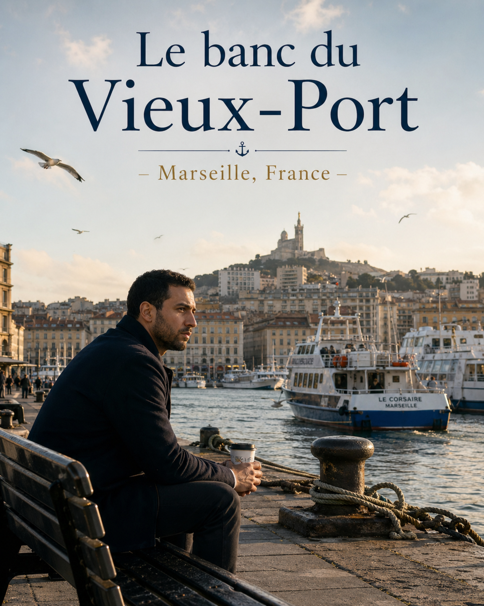 Image — Le banc du Vieux-Port